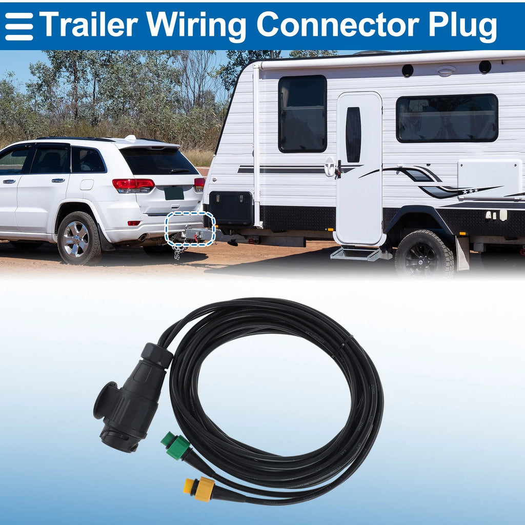 Trailer Plug 12V Trailer Wiring Harness Connector for RV Truck (Universal)