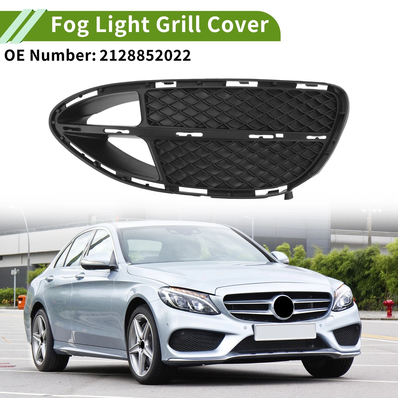 Front Right Fog Light Grill Replacement for Mercedes Benz W212 (2014–2016)