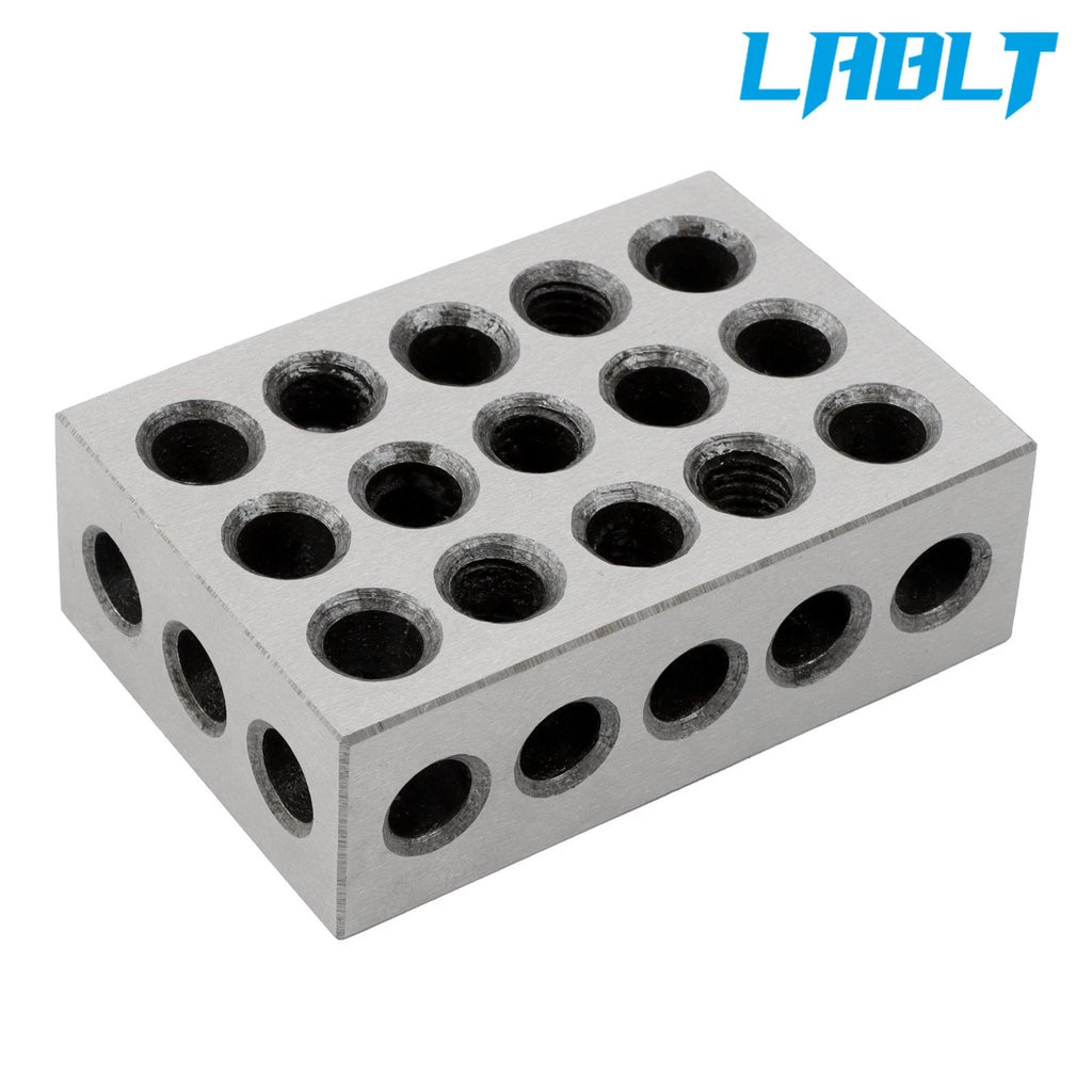 Matched Pair 1-2-3 Blocks for Precision Machining (23 Hole, 20Pcs 1/8×4")