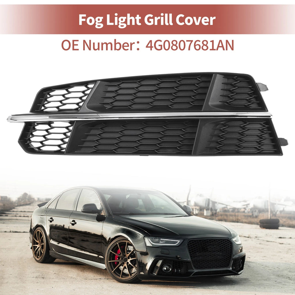 Fog Light Grill Front Left Replacement for Audi A6 C7 S-Line (2015–2018)