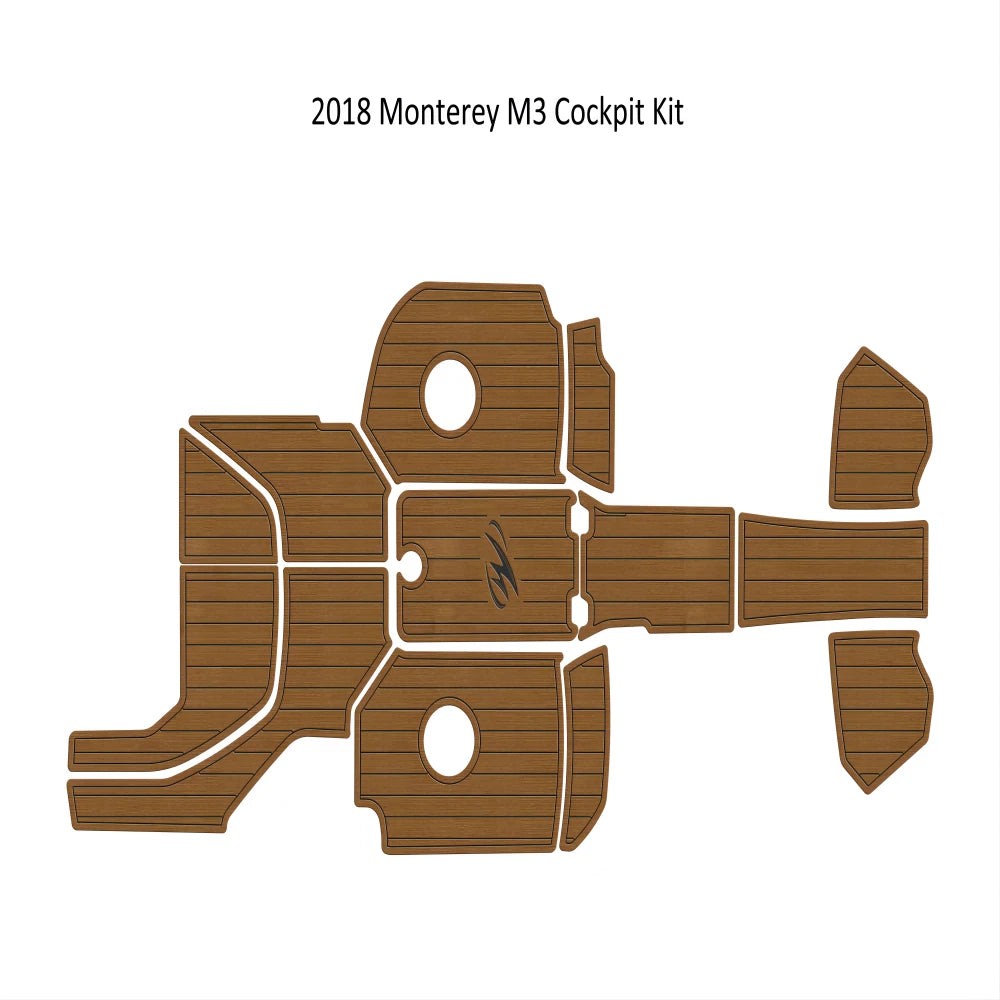 EVA Foam Faux Teak Deck Floor Mat for Monterey M3 (2011–2018)