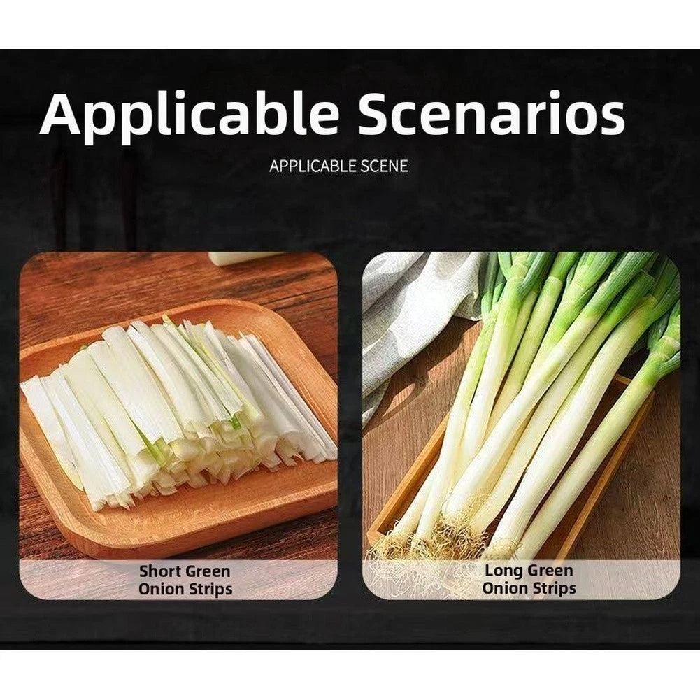 Stainless Steel Scallion Slicer for Kitchen Use (22.5x4cm)