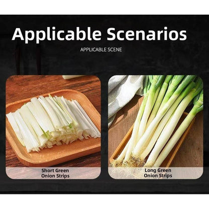 Stainless Steel Scallion Slicer for Kitchen Use (22.5x4cm)
