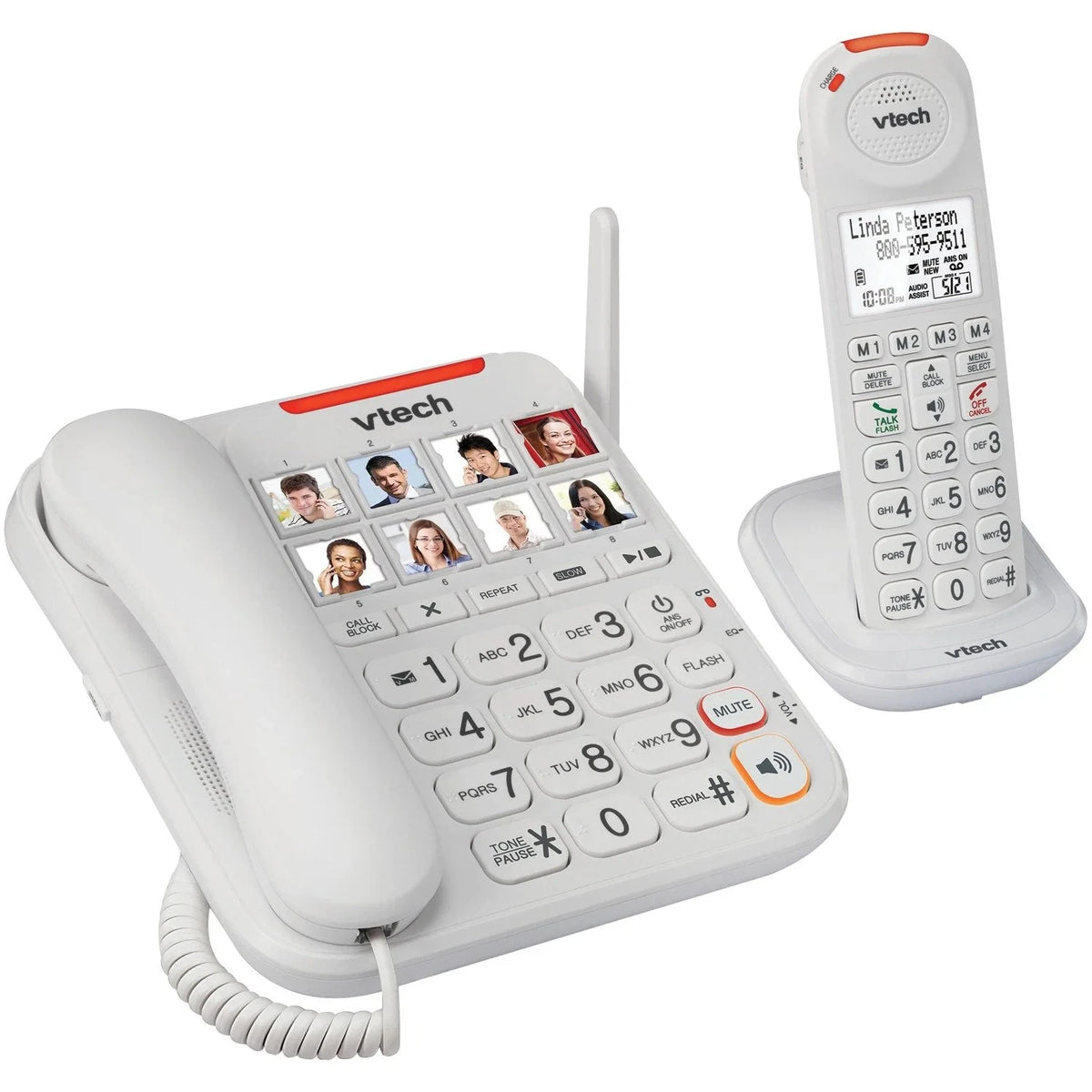 VTech VTSN5147 Amplified Corded/Cordless Phone System with Big Buttons