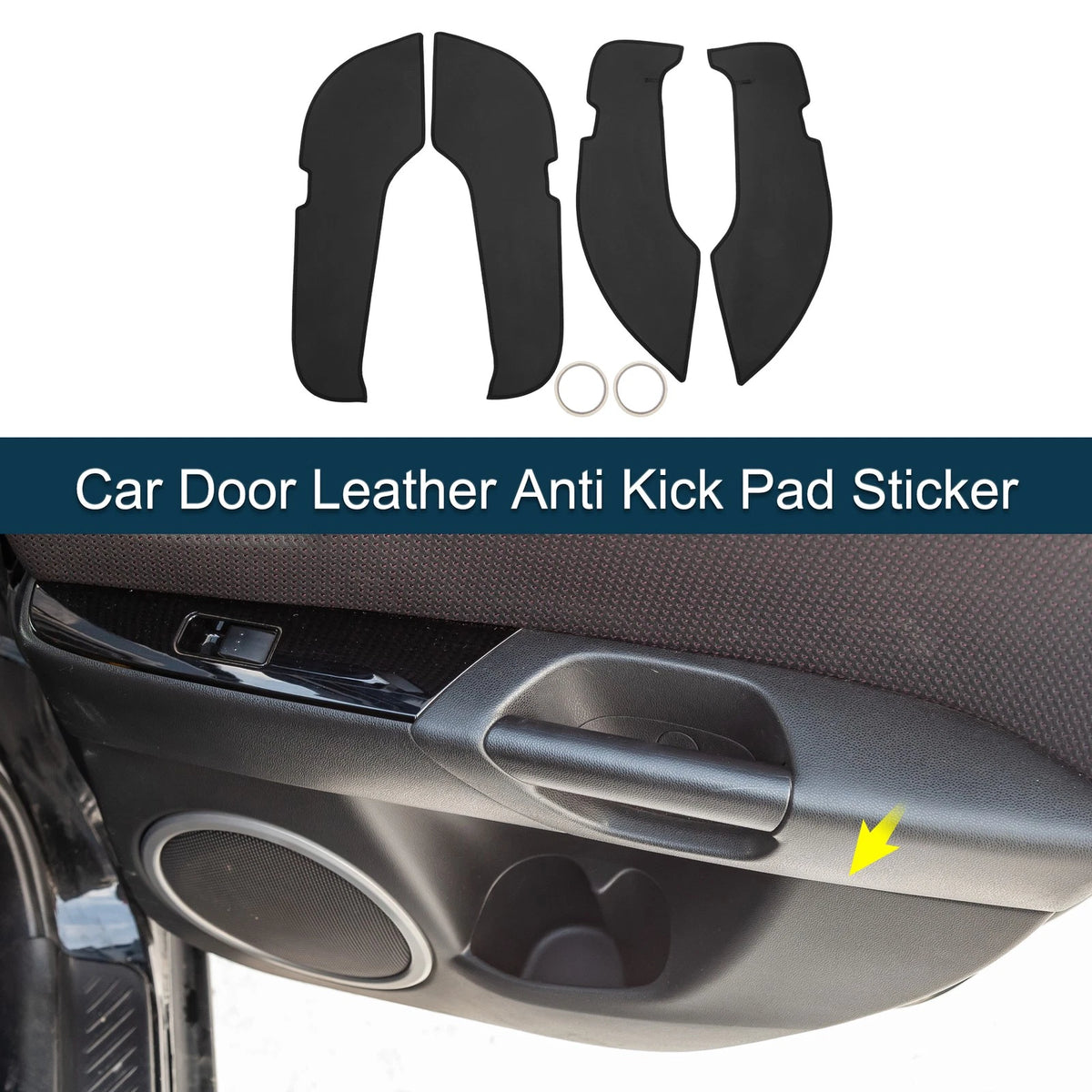 Door Anti Kick Pad Leather Sticker Set for Mercedes-Benz C Class 2022–2024
