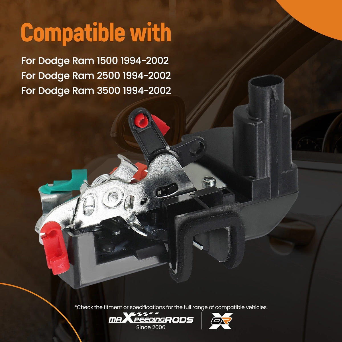 Door Latch Lock Actuator Front Left for Dodge Ram 1500 (1994–2002) 55076291