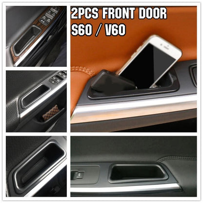 1 Pair ABS Plastic Front Door Handle Armrest Tray for Volvo S60 (2011–2018)