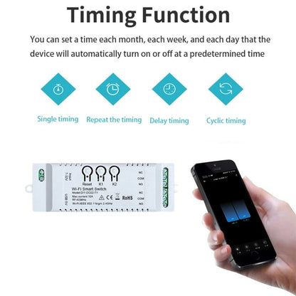 WiFi Relay Switch for Home Automation (DC/AC 7-32V)
