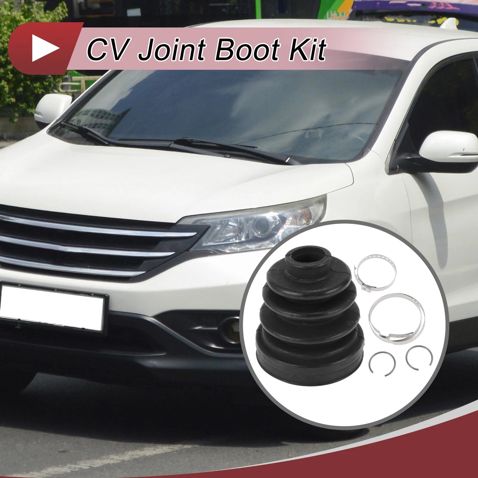Inner CV Joint Boot Kit with Clamps for Honda CR-V (2012–2014)