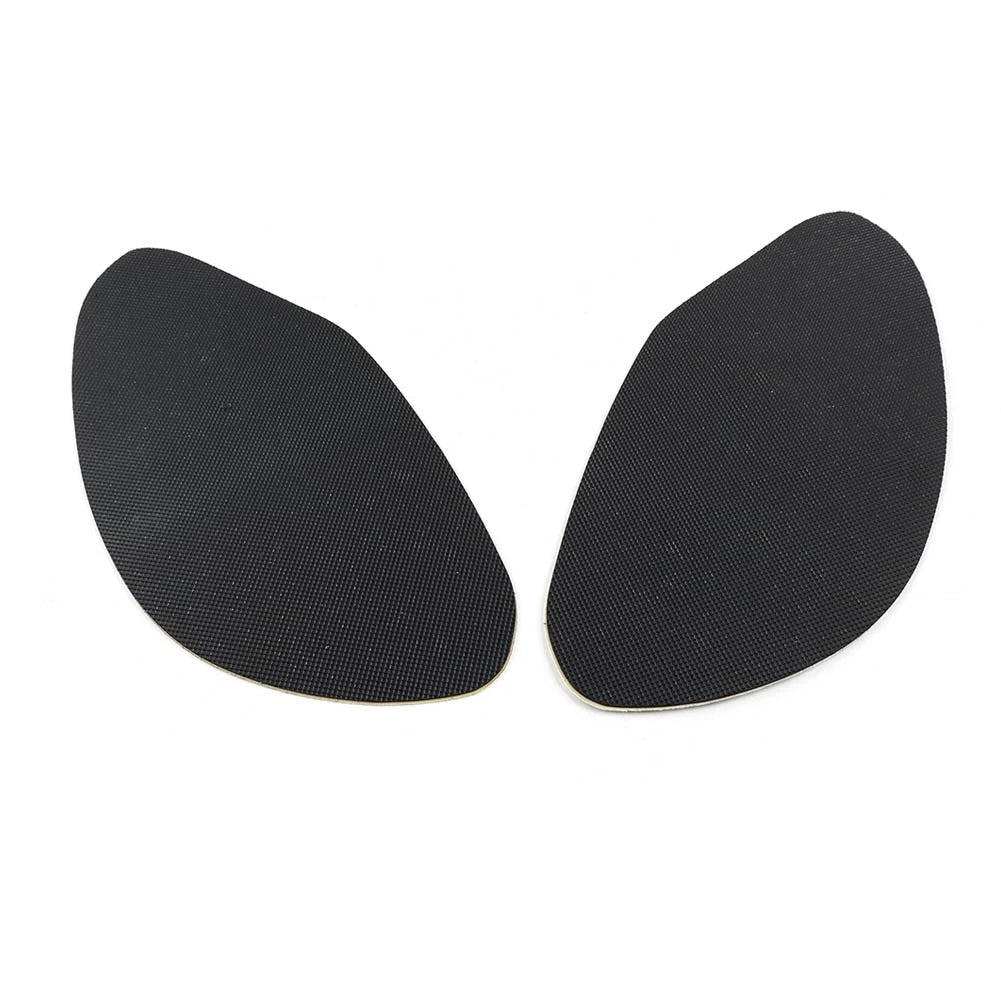 2X Black Motor Universal Gas Tank Pad Traction Side Fuel Knee Grip Protector