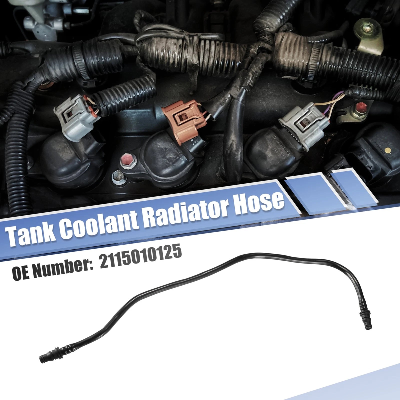 Heater Hose Radiator Expansion Tank Pipe Replacement for Mercedes-Benz E320 (2002–2006)