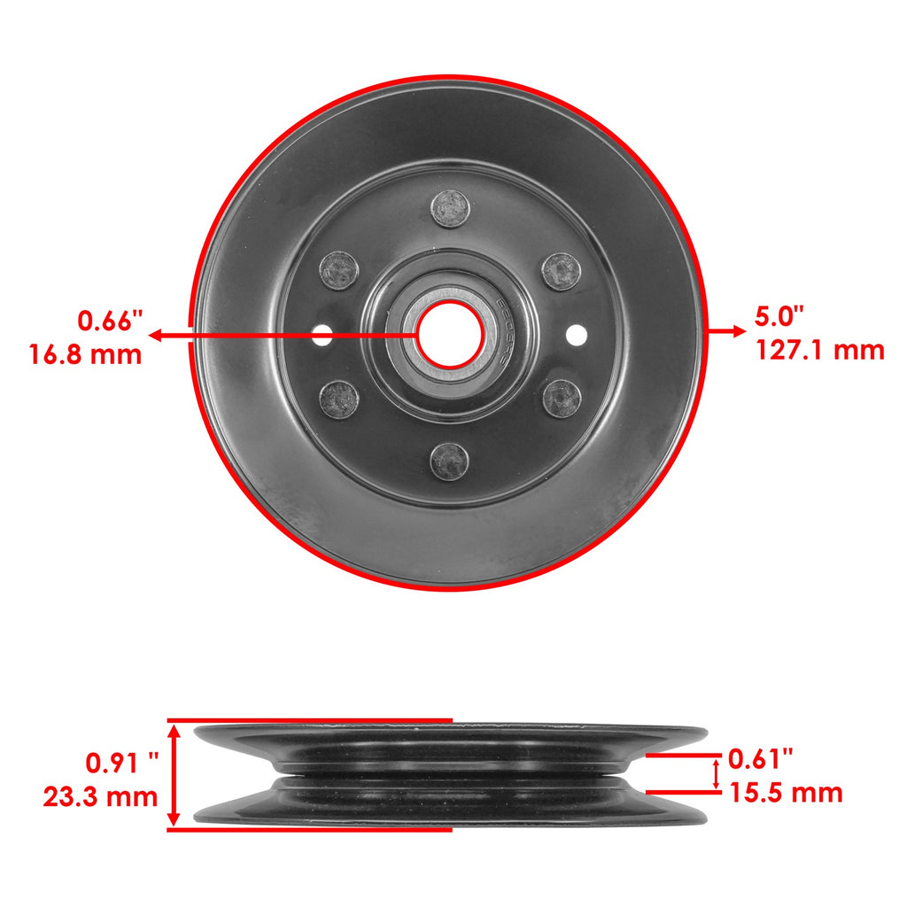 Pulleys Replacement for John Deere X300 X300R X304 X310 (2010–2018)