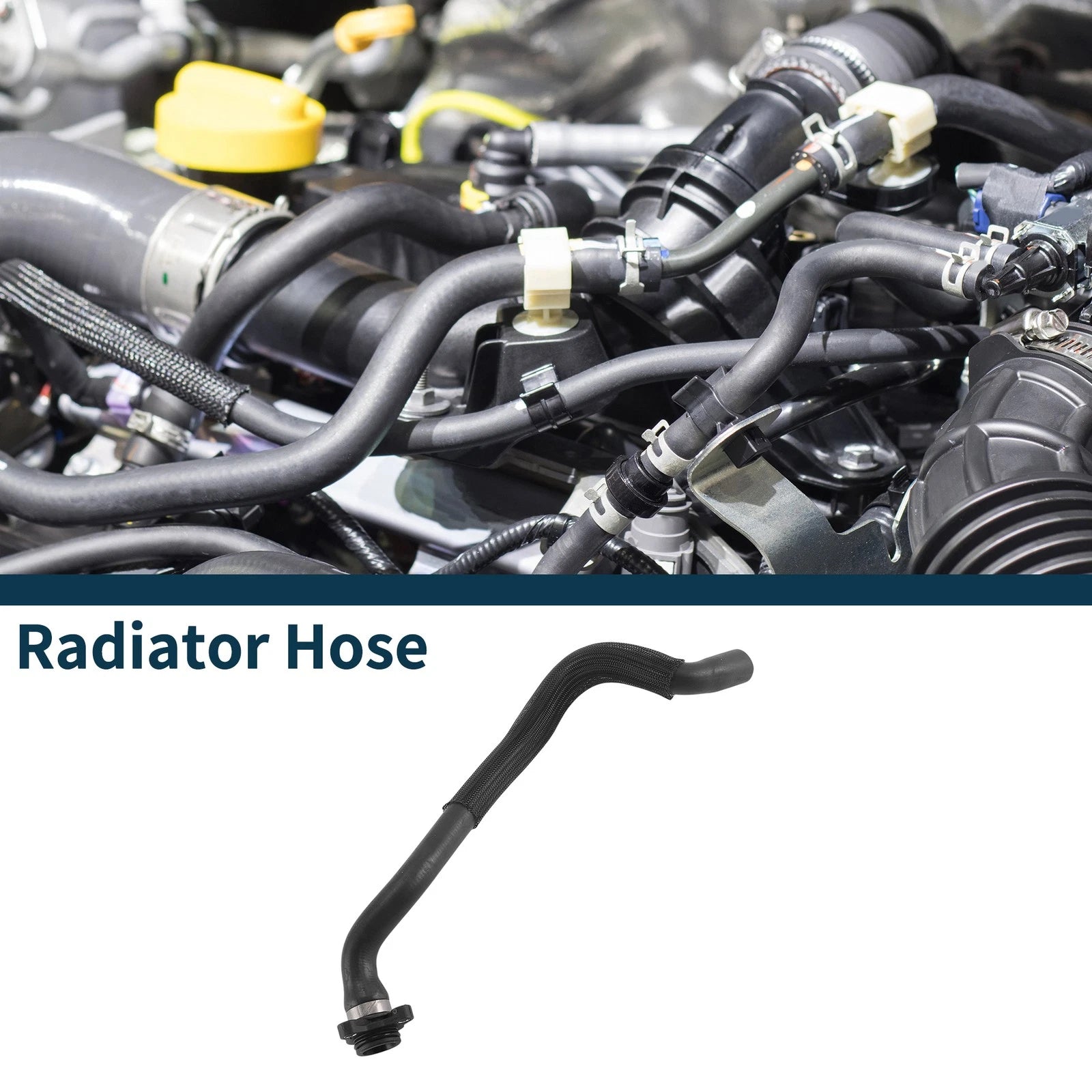 Radiator Hose for BMW 640i Base 3.0L (2016–2018) Rubber Coolant Pipe