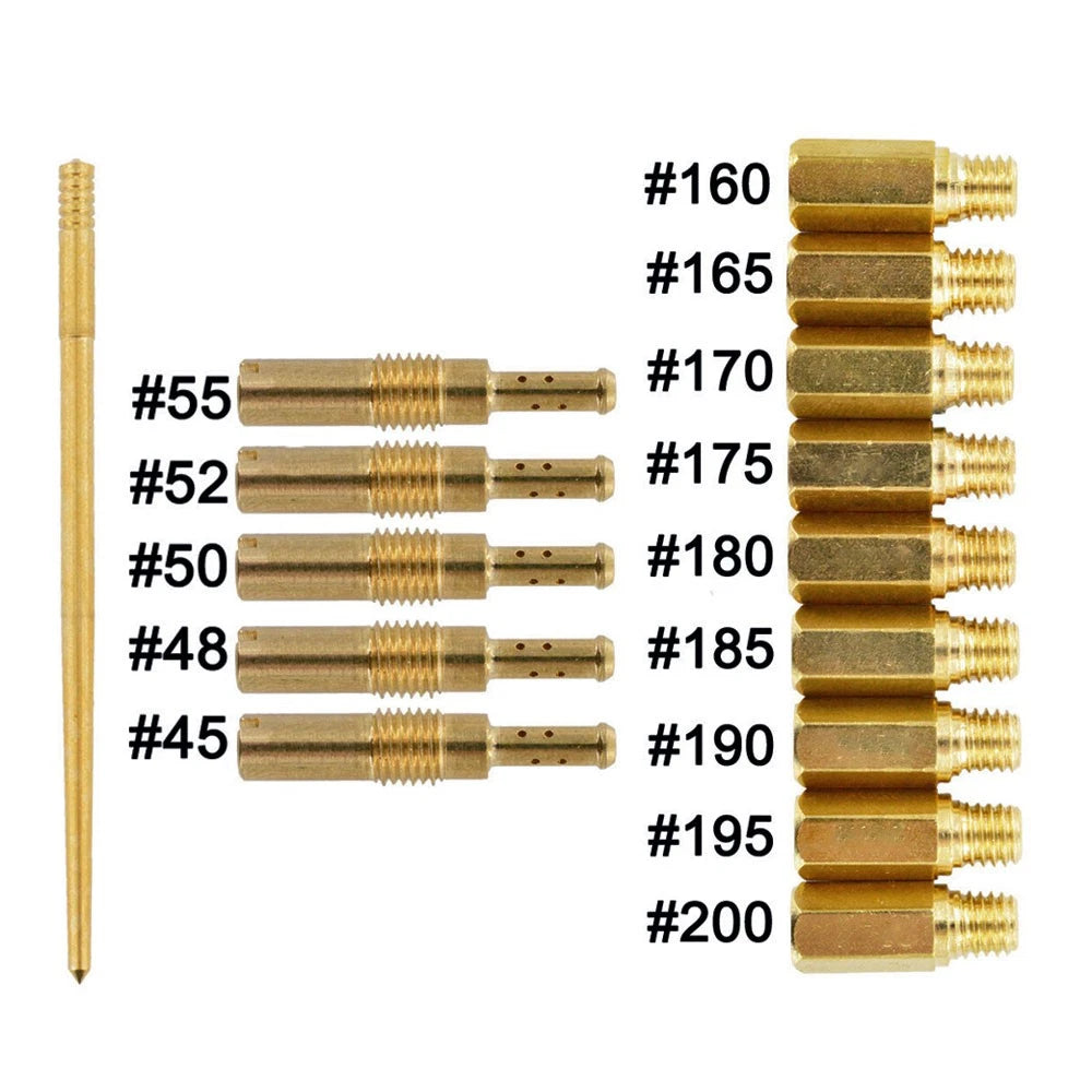 Carburetor Main Jet Pilot/Slow Jet Needle for Keihin FCR PWK OKO CVK PWM