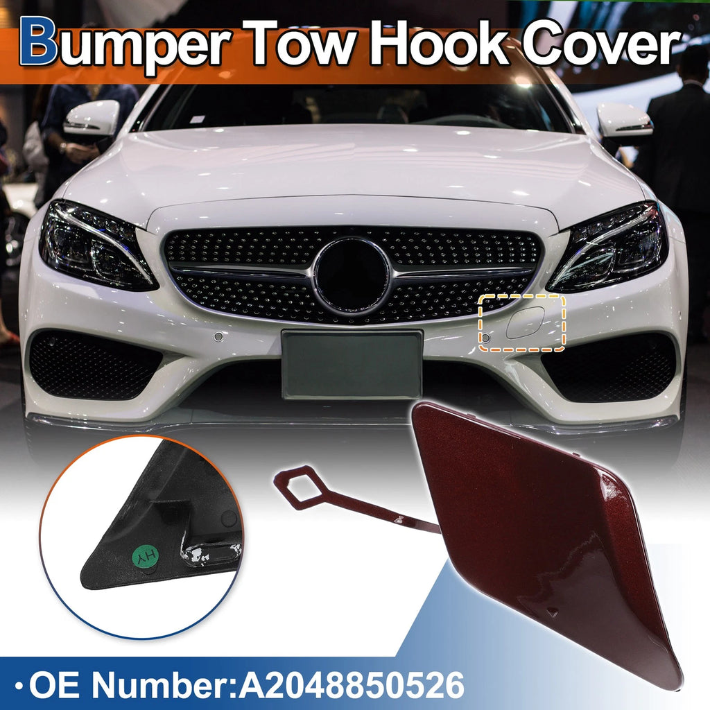 Front Bumper Tow Hook Cover for Mercedes-Benz C250 (2012–2015)