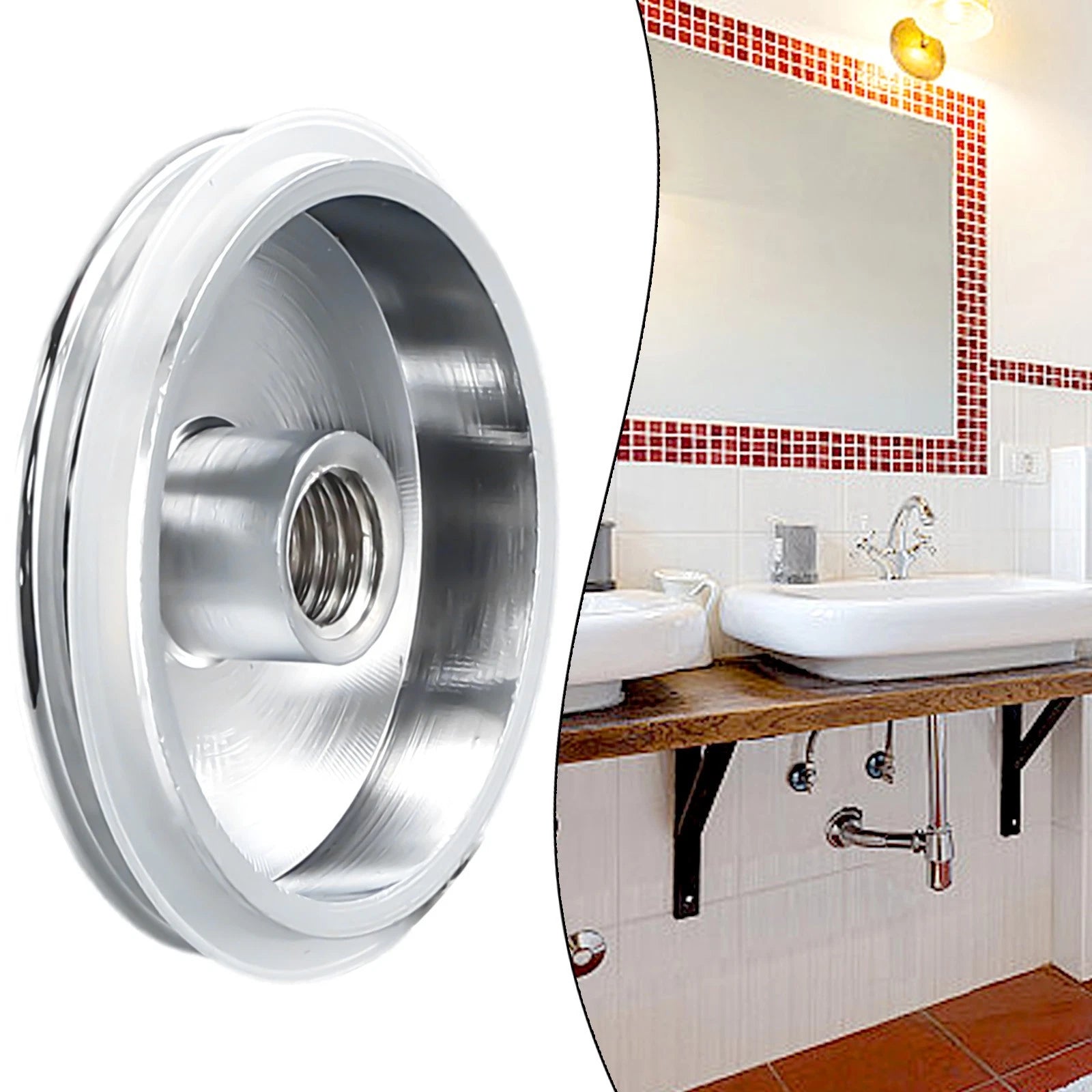 38mm Replacement Sink Waste Plug Cap for (Chrome)