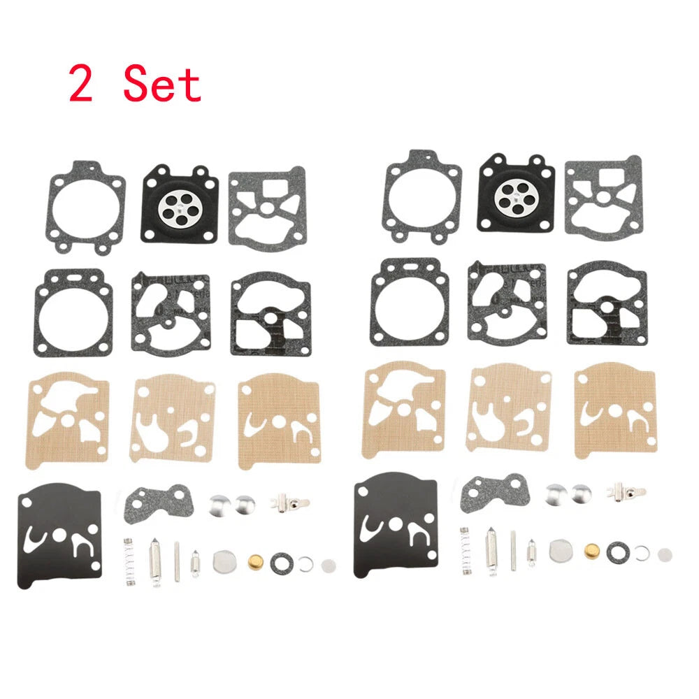 Set of 2 Carb Rebuild Kits for Walbro K20-WAT WA WT (Echo Husqvarna Stihl)