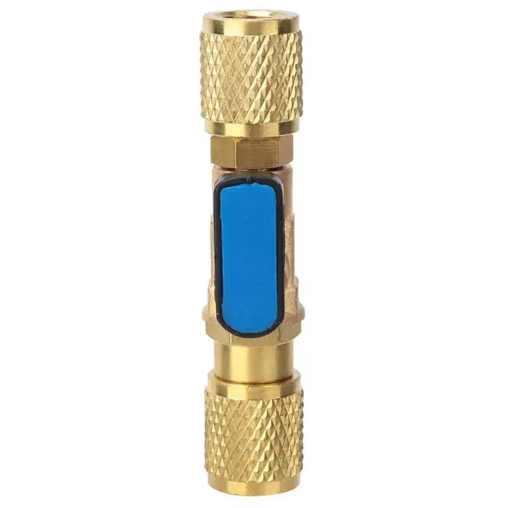 Brass Aircon Charging Valve for Universal Applications (1/4 NPT Threads)