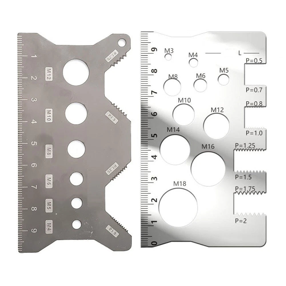 2X Screw Thread Pitch Gauge for Exact Measurements