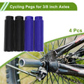 4 Pcs 100mm Bike Pegs Heavy Duty Replacement for Bicycle Backseats (Black)