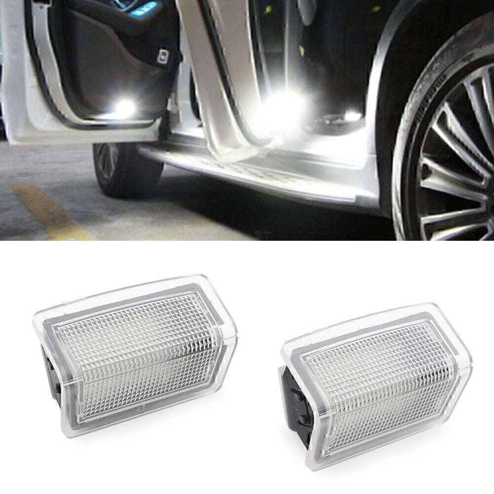 2x Car Step Courtesy Door Lights For Mercedes Benz B C E ML Class White 2012-up