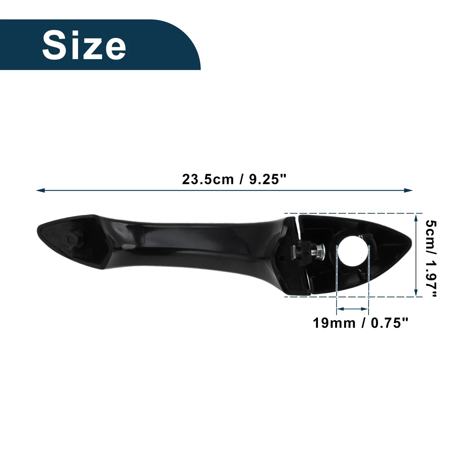 Front Left Exterior Door Handle for BMW X5 E53 (2000–2006) No. 51218257737 Black