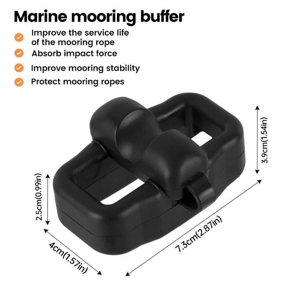 TPU Marine Buffer for Mooring Systems (No Tools, Quick Thread Installation)