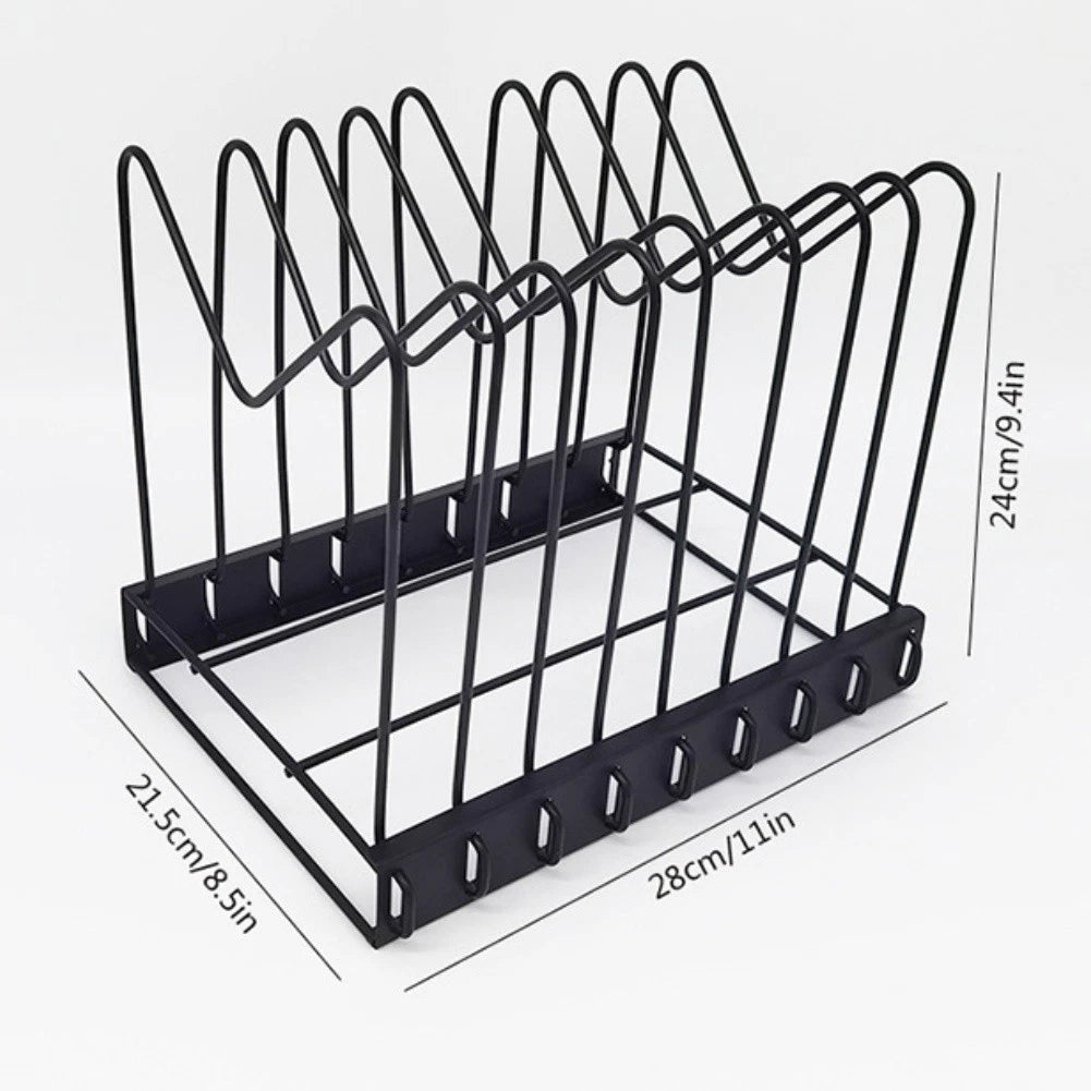 Adjustable 8-Section Desk Organizer for File Storage