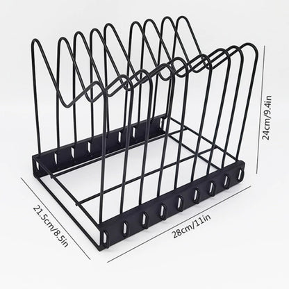 Adjustable 8-Section Desk Organizer for File Storage