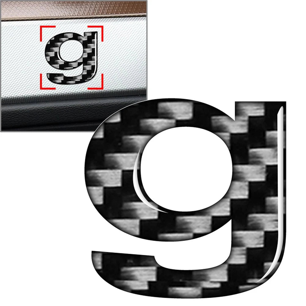 Lowercase Alphabet Letter Decals for Car Badge Emblem (Universal)