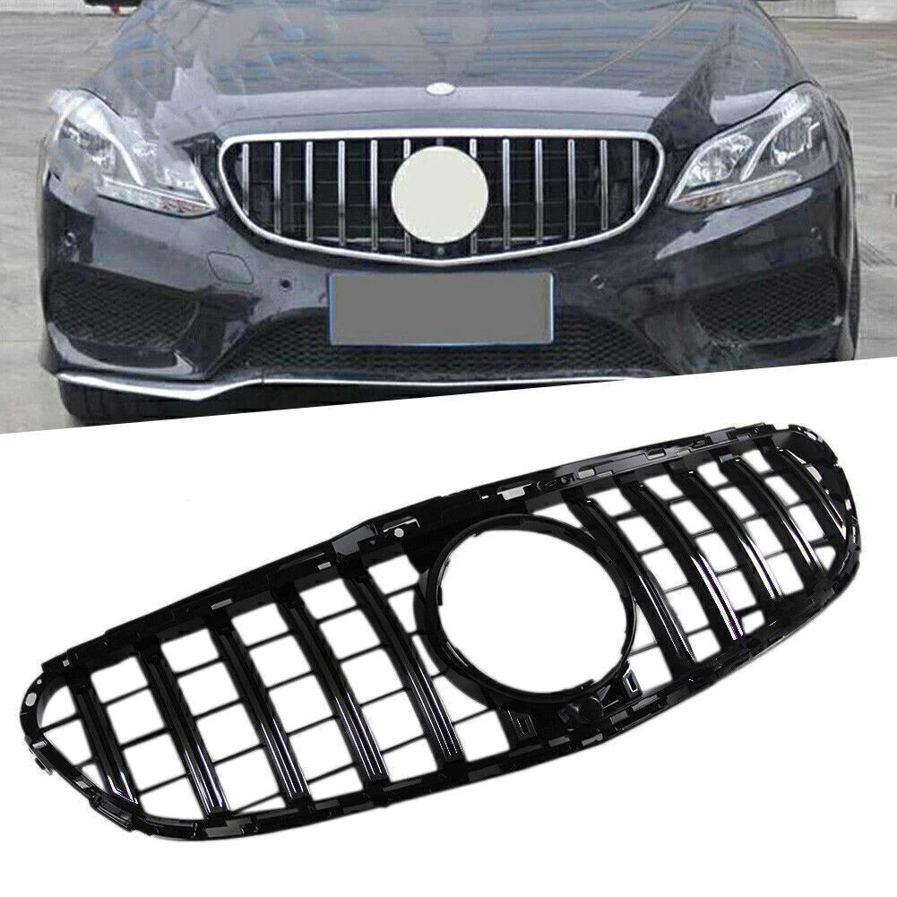 Black GT Style Front Bumper Grille for Benz E Class W212 (2014–2015)