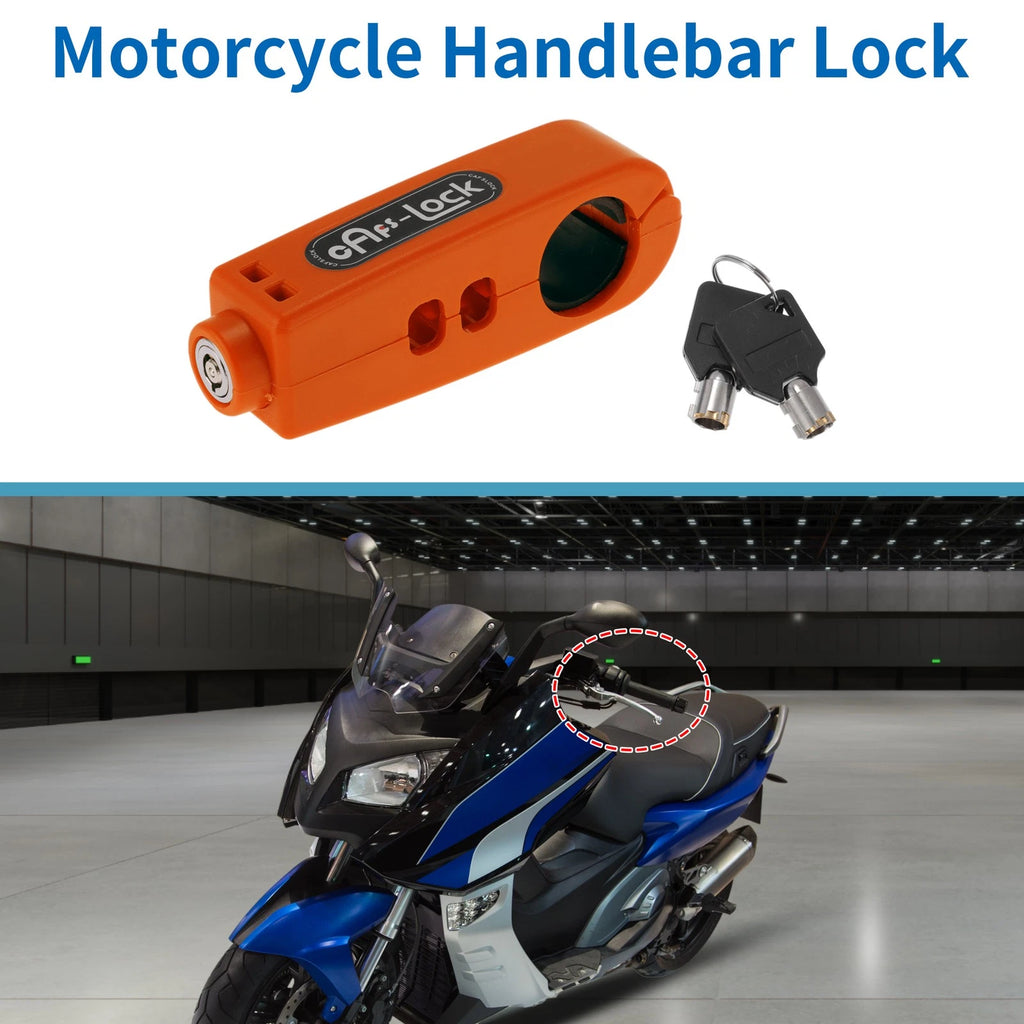 Handlebar Lock Universal Replacement for Motorcycle Scooter Bike (Universal)