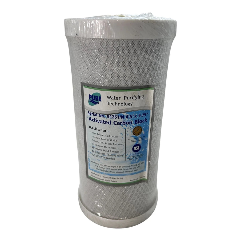 Activated Carbon Block Filter 10 Micron 4.5'' x 9.75'' (Universal)