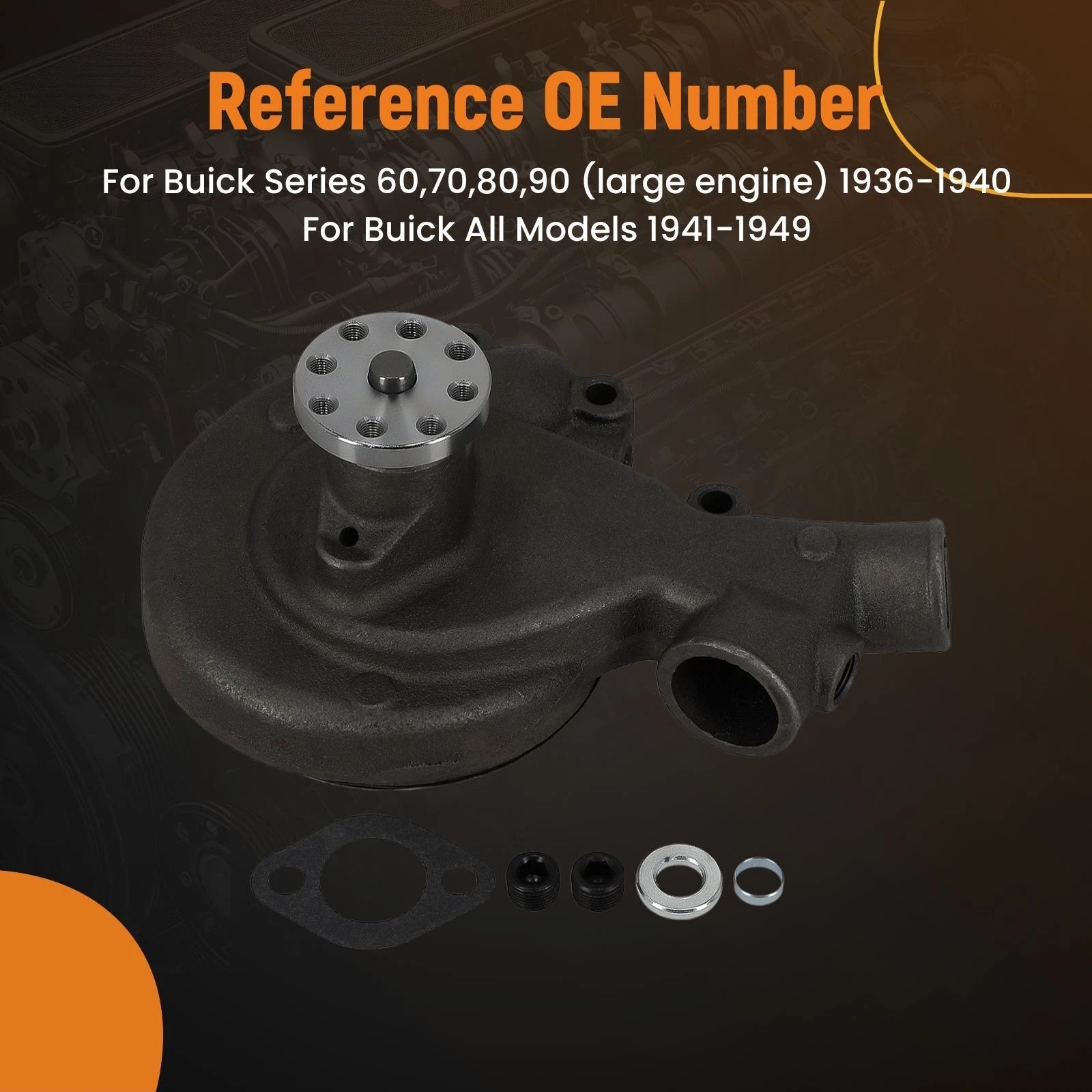 Water Pump WP71P for Buick All Models (1941–1949)