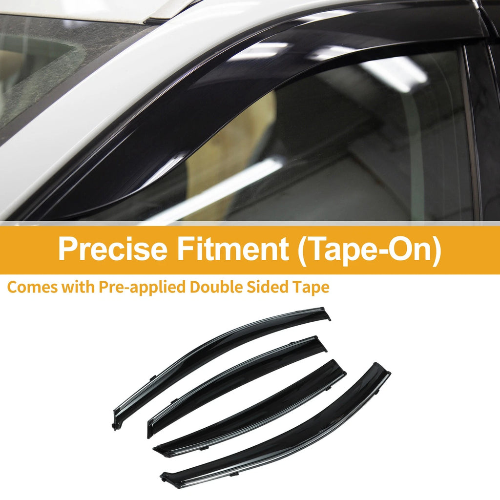 Window Deflectors Side Window Vent Visors for Hyundai Accent Sedan (2012–2017)