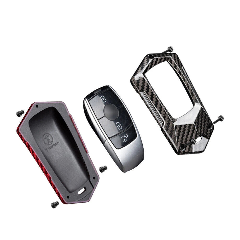 Carbon Key Fob Case Cover for Mercedes Benz E-Class W213 (2017–2023)