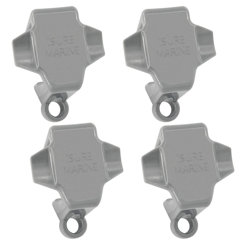 4X Pontoon Boat Rail Clips for Square Tubing