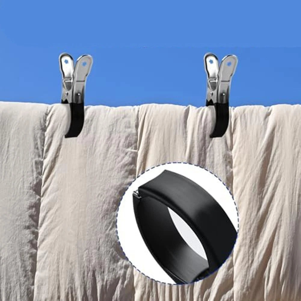 Set of 10 Windproof Towel Clips for Beach Chairs