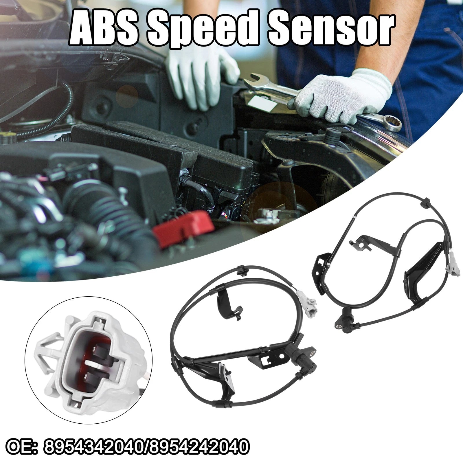 ABS Wheel Speed Sensor Front Left Right Replacement for Toyota RAV4 (2001–2005)