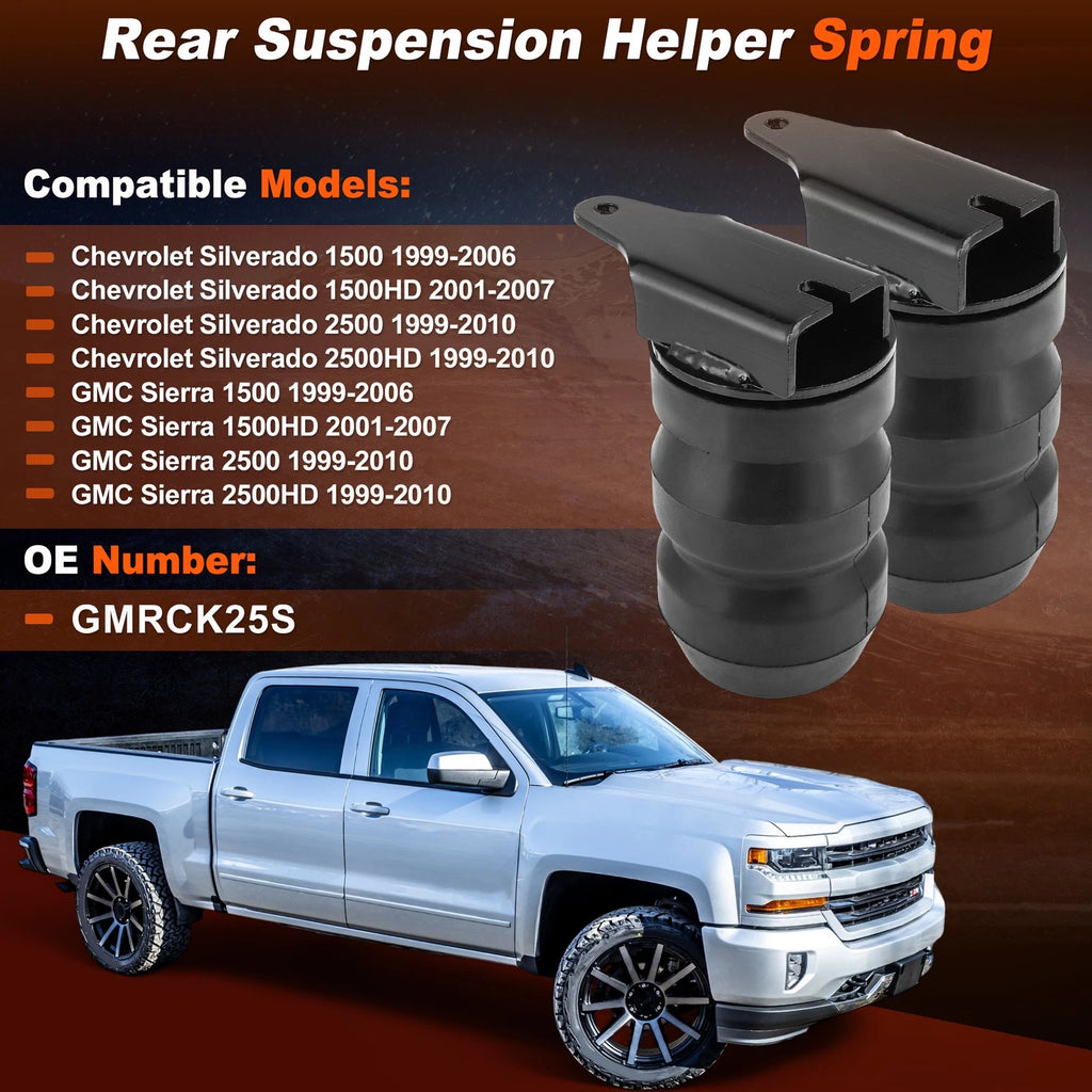 Rear Suspension Helper Spring Kit for Chevrolet Silverado 1500 2500 (2014–2025)