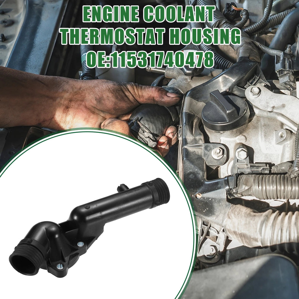 Engine Coolant Thermostat Housing Replacement for BMW 528i Base Sedan (2011–2016)