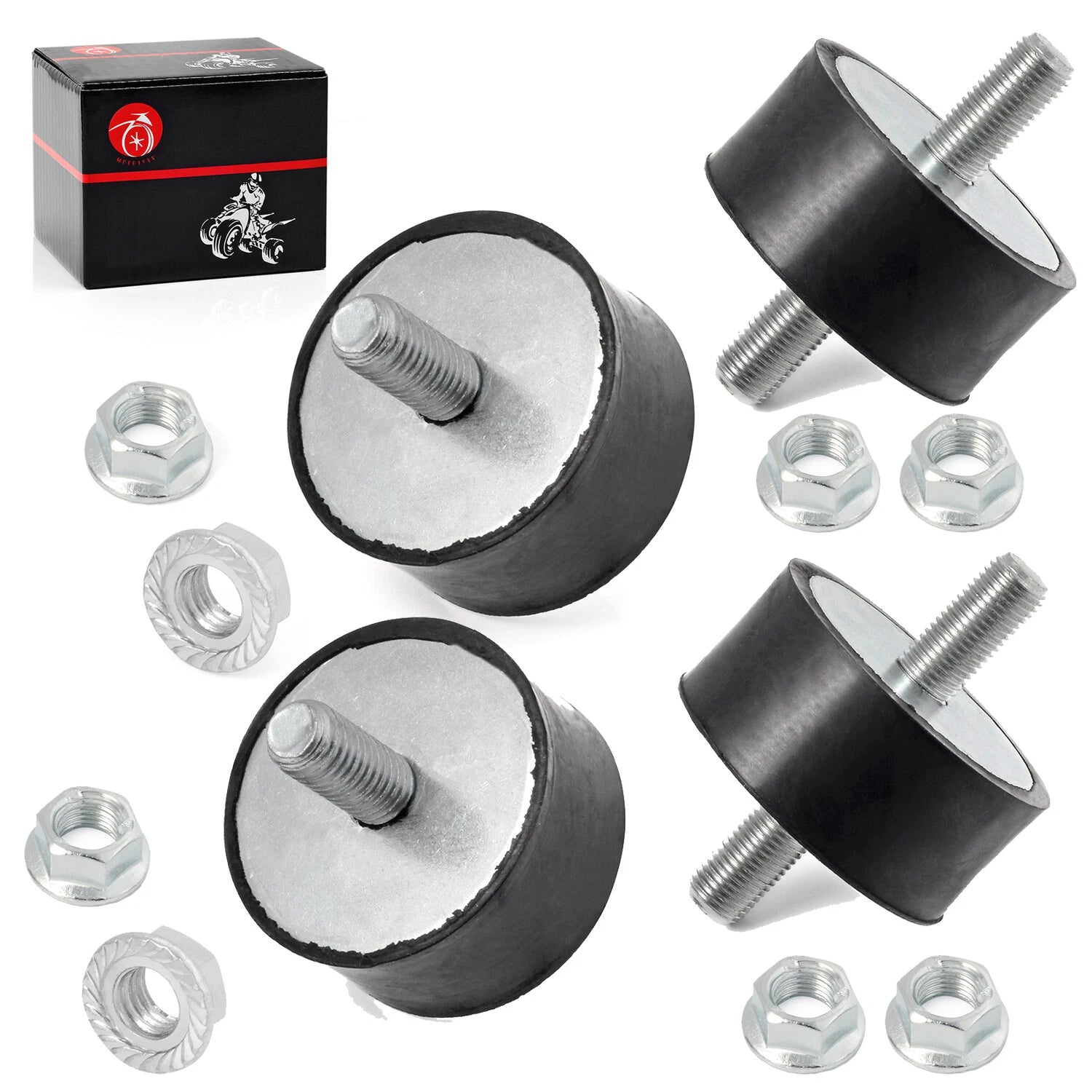 Set of 4 Engine Motor Mounts for Polaris Trail Boss 330, 325, Trail Blazer 330