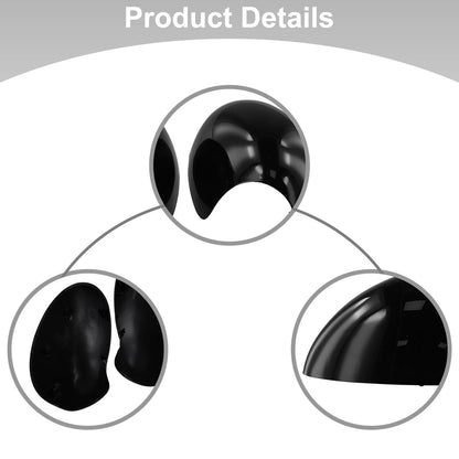 Black ABS Side Mirror Cover Cap for MINI For Cooper R55 R56 R57 R58 R59 R61