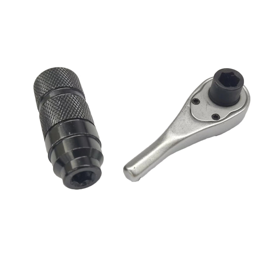 4-in-1 Compact Ratchet Socket Wrench for 14 Inch Screwdriver Bit