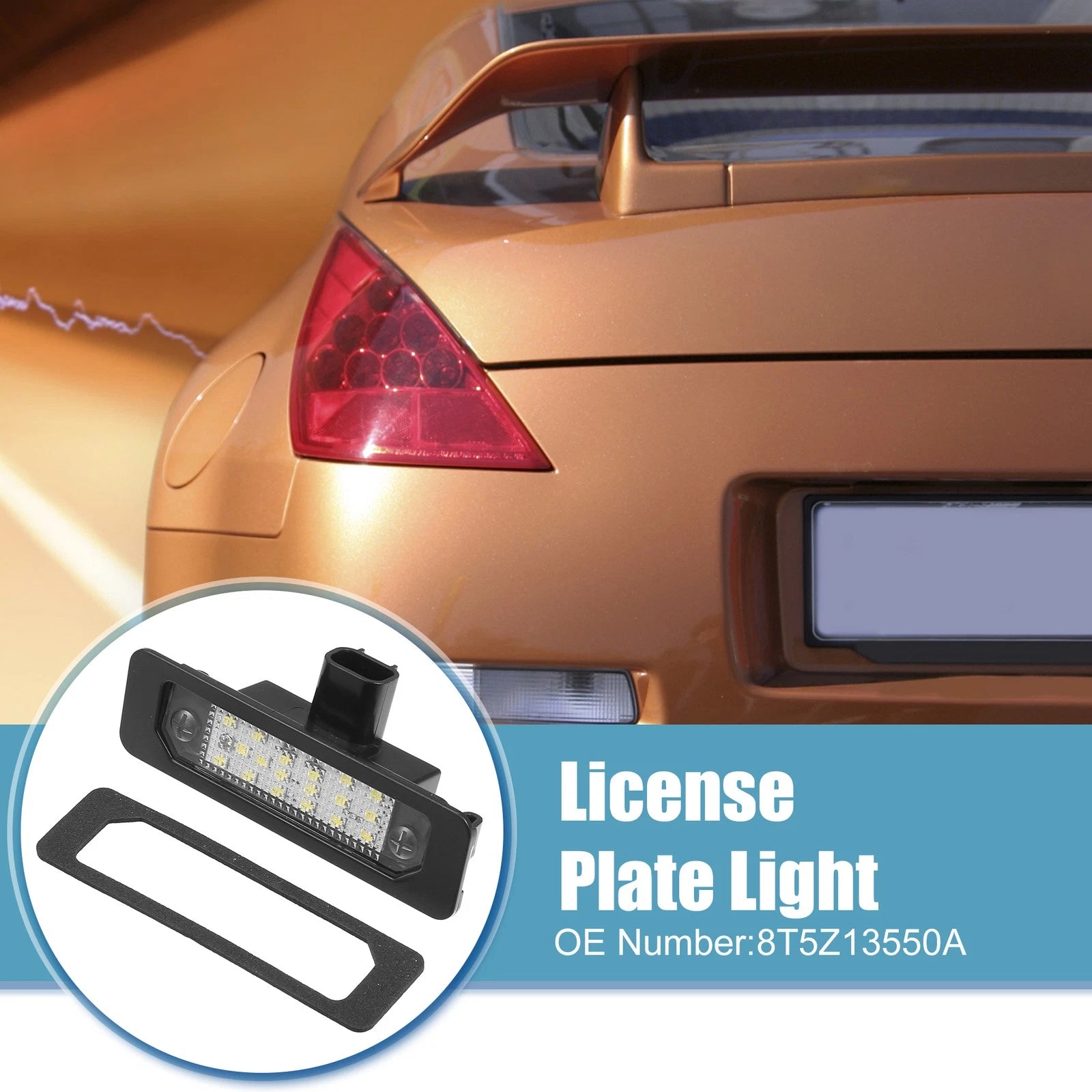 LED License Plate Light for Ford Flex (2009–2019) Replacement Rear Left Right