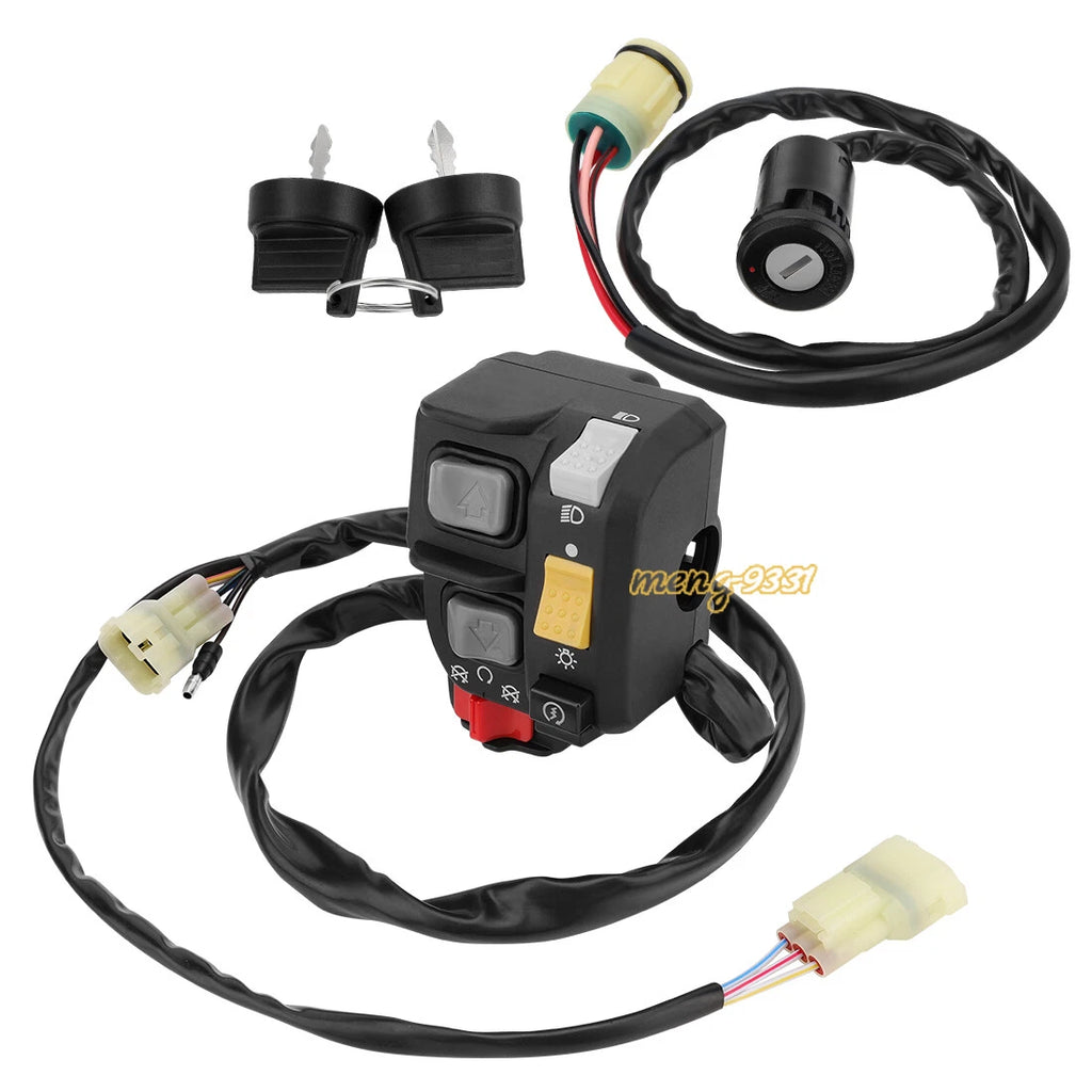 Handlebar Switch & Ignition Key Switch for Honda Foreman 450 TRX450FE ES (1998–2004)