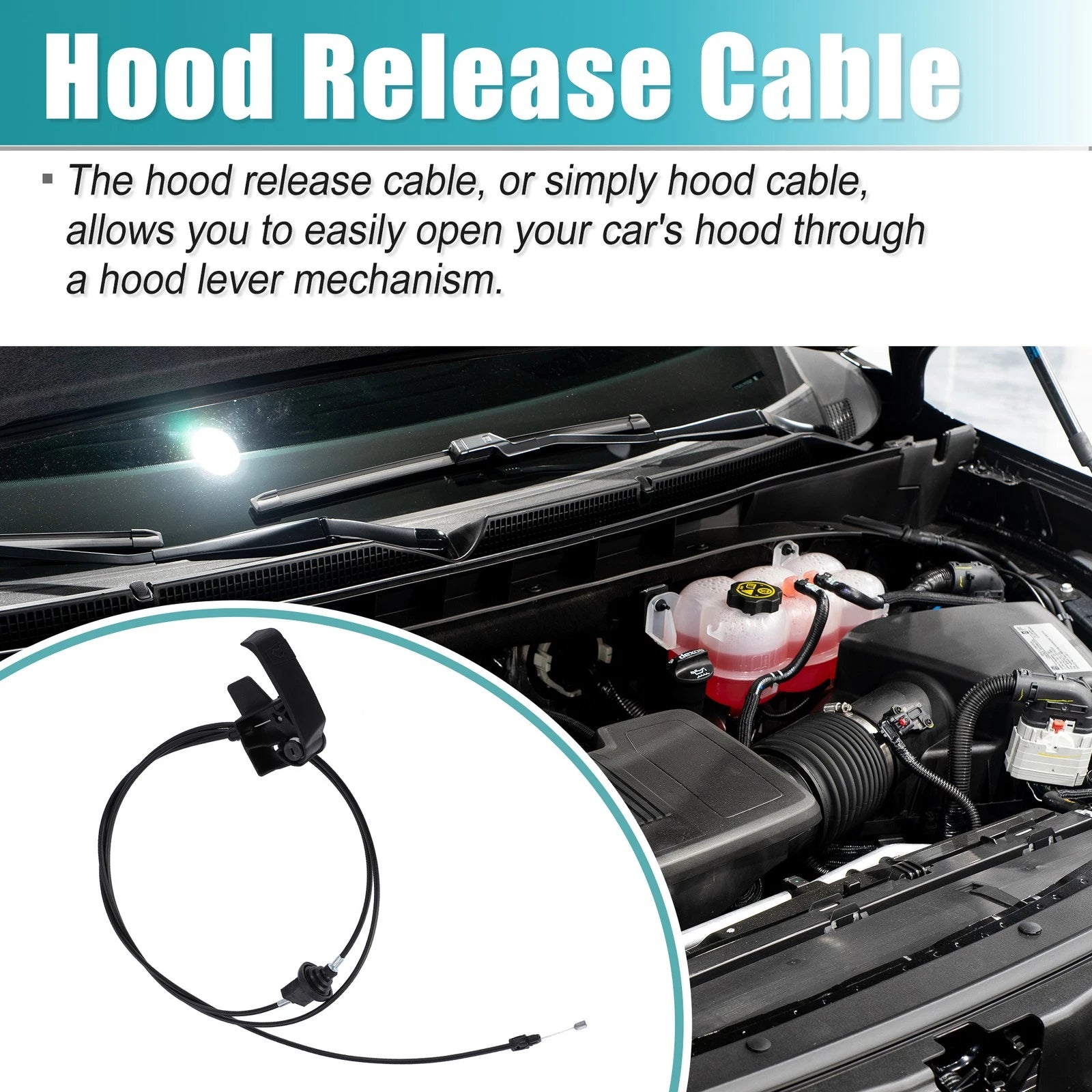 Hood Release Cable Replacement for Chevrolet GMC (1999–2007)