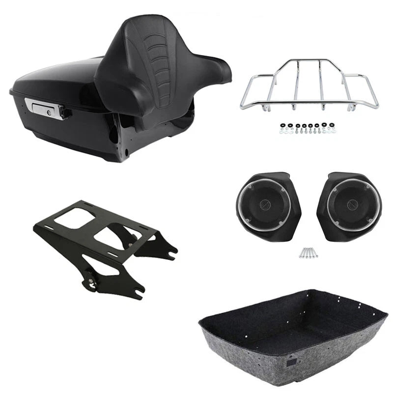 Backrest Speakers Mount Rack for Harley Touring Glide (2014–2023)