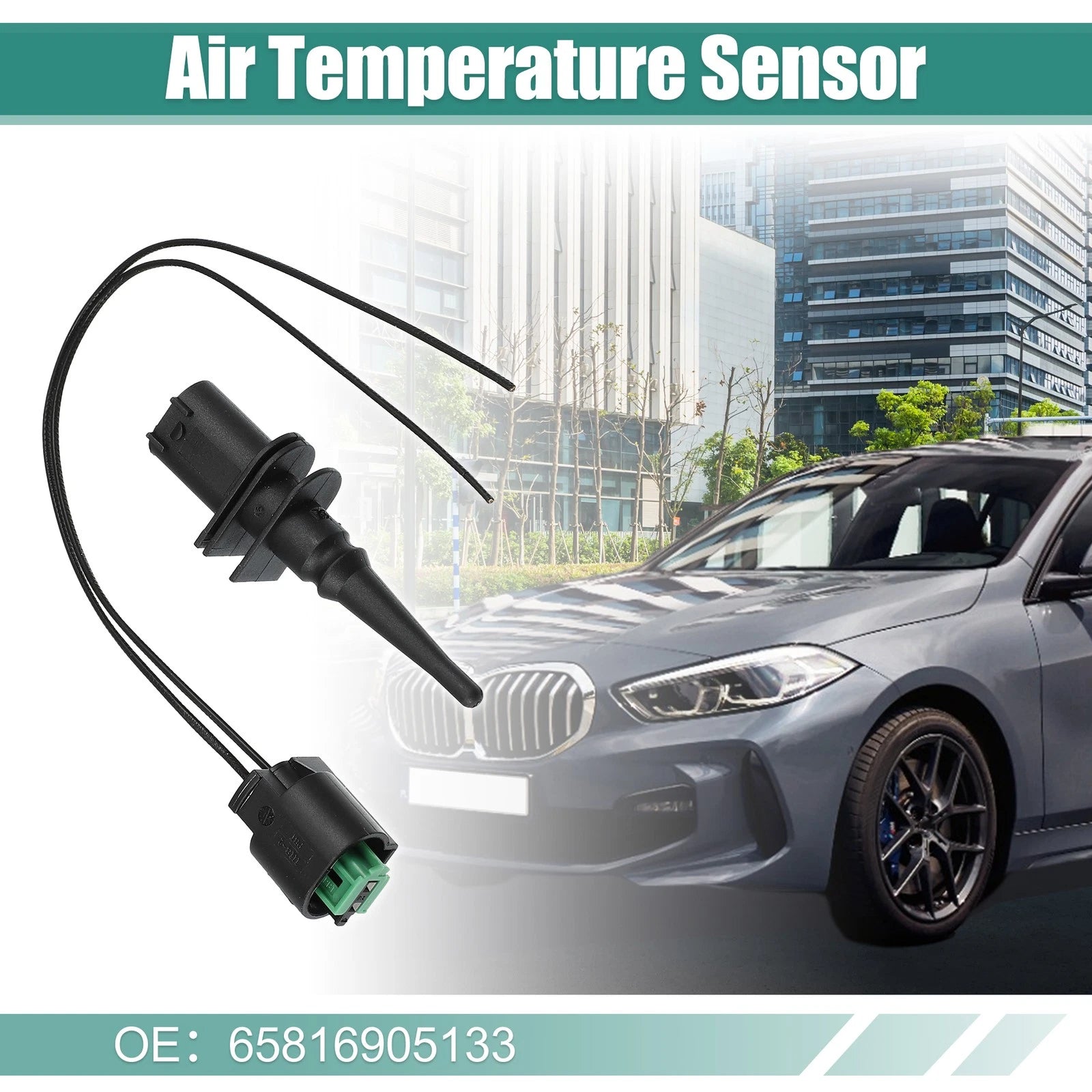 Ambient Air Temperature Sensor Pigtail Plug for BMW (2000–2023) 65816905133