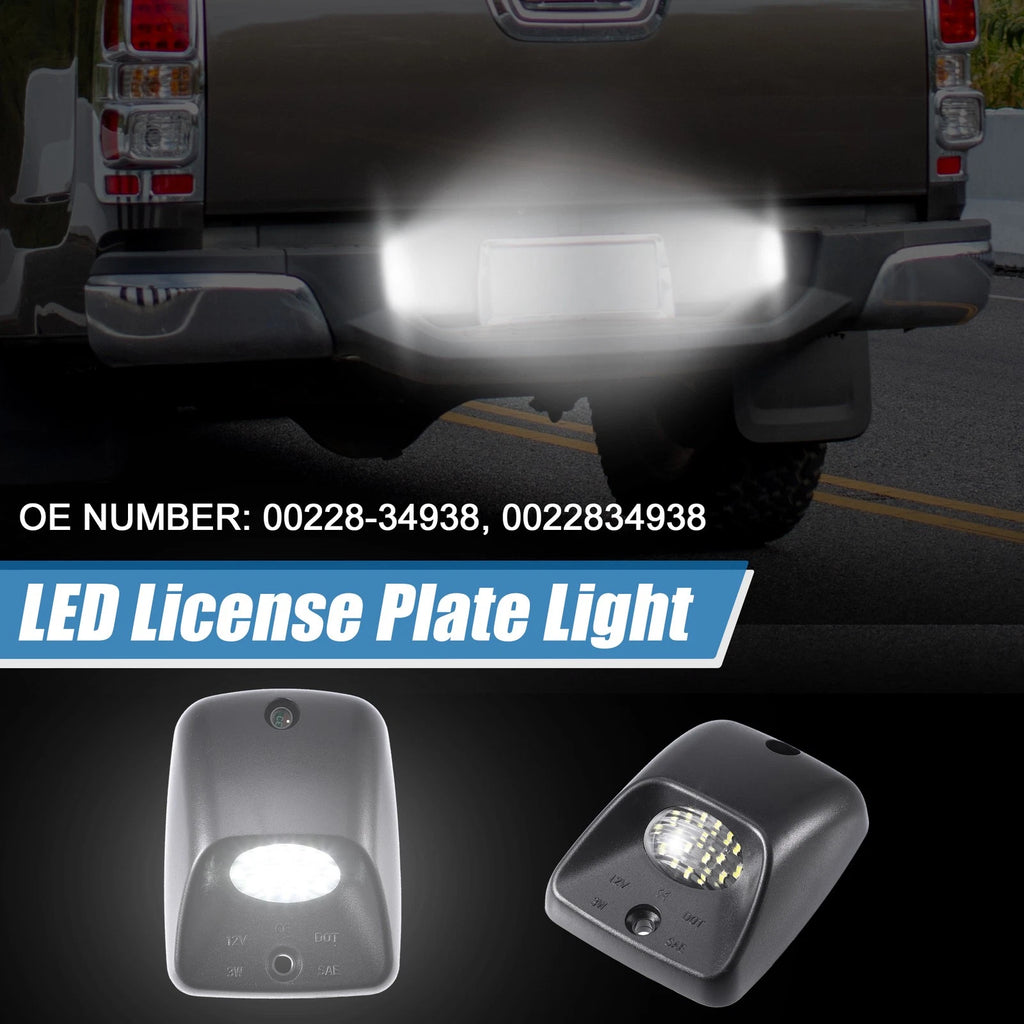 White LED License Plate Light Pair for Toyota (2000–2015)